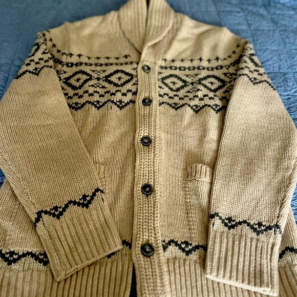 Eddie Bauer Other - Eddie Bauer Men’s Wool Fair Isle Cardigan Sweater Size Small